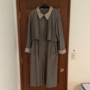 Classic Green Trench Women's Coat